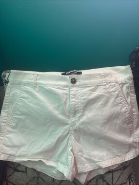 Express White Women's Chino Bermuda Shorts